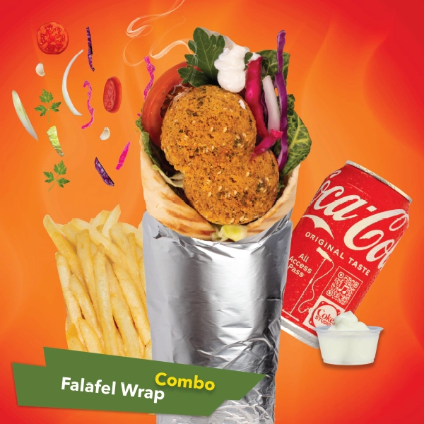 Trio Falafel Wrap Combo